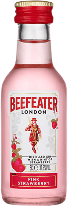 2,95 € 送料無料 | ジン Beefeater Pink — ピンク イギリス ミニチュアボトル 5 cl Strawberry — いちご