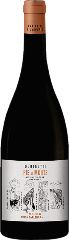 24,95 € Envoi gratuit | Vin Rouge Durigutti Pie de Monte Finca Zarlenga I.G. Valle de Uco Uco Valley Argentine Malbec 75 cl