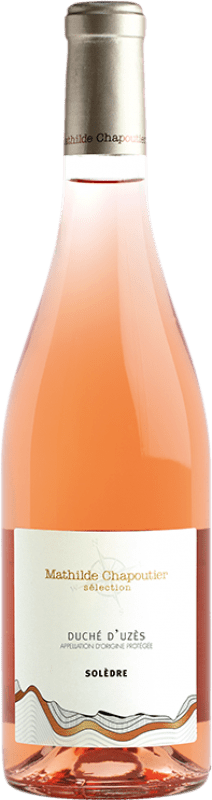 15,95 € 免费送货 | 桃红葡萄酒 Mathilde Chapoutier Solèdre Duché d'Uzès Rosé — 桃红葡萄酒 朗格多克 法国 Syrah — 西拉, Garnacha — 歌海娜, Cinsault — 珍梭 75 cl