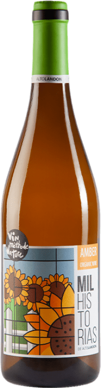 9,95 € Spedizione Gratuita | Vino Bianco Alto Landón Mil Historias D.O. Manchuela Castilla-La Mancha Spagna Garnacha — Grenache, Viognier, Chardonnay, Moscatel — Moscato 75 cl