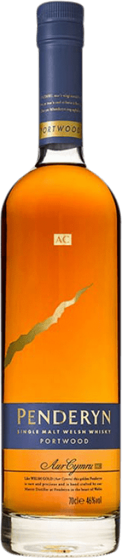 135,95 € Envío gratis | Whisky Single Malt Penderyn Welsh Portwood País de Gales Reino Unido 70 cl