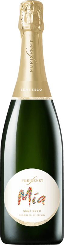 6,95 € Бесплатная доставка | Белое игристое вино Freixenet Mía Semiseco — Полусухое Sparkling — Игристое D.O. Penedès Каталония Испания 75 cl