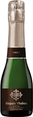 35,95 € Envio grátis | Caixa de 3 unidades Espumante Branco Segura Viudas Brut — Bruto D.O. Cava Espanha Garrafinha 20 cl