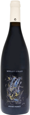 17,95 € 送料無料 | 赤ワイン André Perret Merlot Syrah I.G.P. Collines Rhodaniennes ローヌ フランス Merlot — メルロー, Syrah — シラー 75 cl