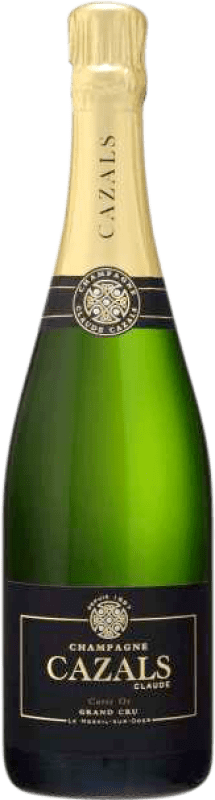 28,95 € 送料無料 | 白のスパークリングワイン Claude Cazals Carte Or Grand Cru, Blanc de Blancs A.O.C. Champagne シャンパン フランス Chardonnay — シャルドネ ハーフボトル 37 cl