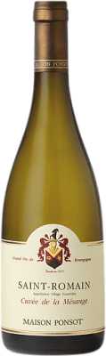 66,95 € Envío gratis | Vino Blanco Domaine Ponsot La Mésange Cuvée A.O.C. Saint-Romain Borgoña Francia Chardonnay 75 cl