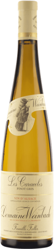 43,95 € Envio grátis | Vinho Branco Domaine Weinbach Clos des Capucins A.O.C. Alsace Alsácia França Pinot Cinzento 75 cl