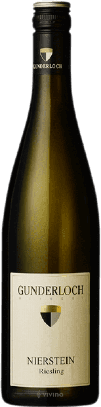 22,95 € Envio grátis | Vinho Branco Gunderloch Nierstein Q.b.A. Rheinhessen Rheinhessen Alemanha Riesling 75 cl