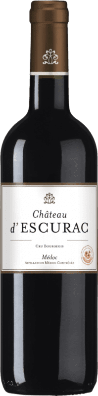31,95 € Envoi gratuit | Vin Rouge Château d'Escurac Trocken — Sec A.O.C. Bordeaux Bordeaux France Merlot, Cabernet Sauvignon, Cabernet Franc, Petit Verdot 75 cl