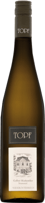 16,95 € Envío gratis | Vino Blanco Johann Topf Gelb — Amarillo Austria Moscato 75 cl Fruity — Afrutado