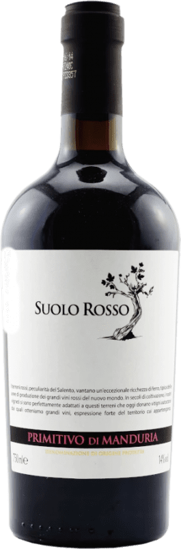 16,95 € Free Shipping | Red Wine Vigneti del Salento Suolo Trocken — Dry D.O.C. Primitivo di Manduria Puglia Italy Primitivo 75 cl