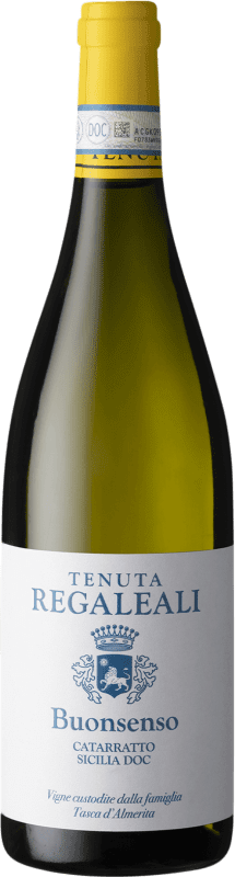 19,95 € Envío gratis | Vino Blanco Tasca Conti d'Almerita Regaleali Buonsenso Trocken — Seco D.O.C. Sicilia Sicilia Italia Catarratto 75 cl