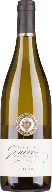27,95 € Бесплатная доставка | Белое вино Domaine des Geneves Trocken — Сухое A.O.C. Chablis Бургундия Франция Chardonnay — Шардоне 75 cl