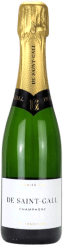 22,95 € Free Shipping | White Sparkling Wine Saint Gall Brut Traditional, 1er Premier Cru A.O.C. Champagne Champagne France Pinot Noir, Chardonnay Half Bottle 37 cl