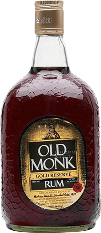45,95 € 送料無料 | ラム Old Monk Indien Gold — ゴールドエディション レセルバ インド 12 年 70 cl