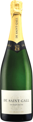 63,95 € Envío gratis | Espumoso Blanco Saint Gall Brut Tradicional, 1er Premier Cru A.O.C. Champagne Champagne Francia Pinot Negro, Chardonnay 75 cl