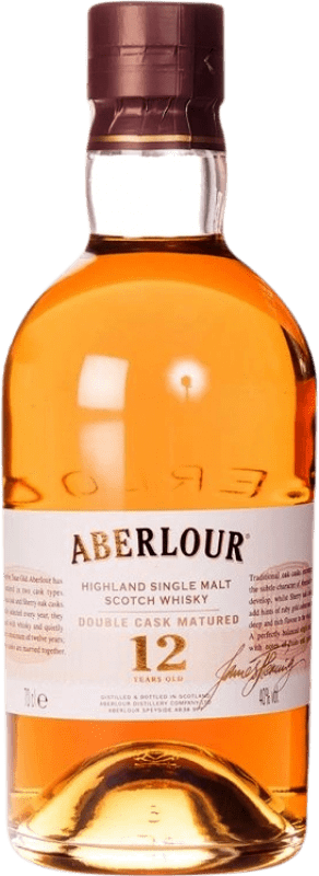 79,95 € Envio grátis | Whisky Single Malt Aberlour Double Cask — Dupla Barrica Escócia Reino Unido 12 Anos 70 cl