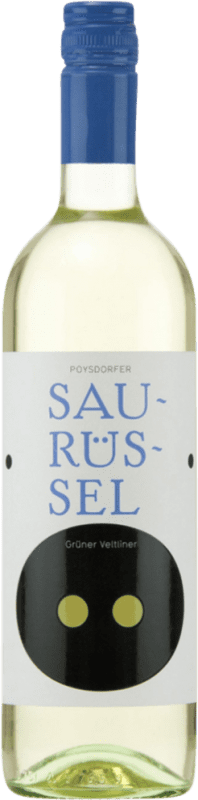 13,95 € 免费送货 | 白葡萄酒 Hugl Wimmer Saurüssel Trocken — 干型 D.A.C. Weinviertel 奥地利 Grüner Veltliner 75 cl