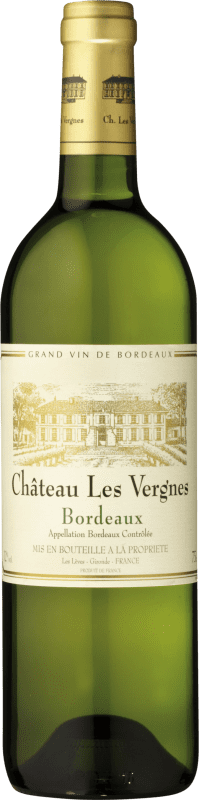 9,95 € Envoi gratuit | Vin Blanc Univitis Château Les Vergnes Trocken — Sec A.O.C. Bordeaux Bordeaux France Sémillon, Muscadelle, Sauvignon 75 cl