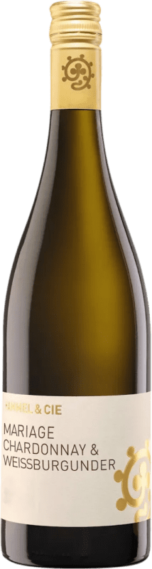 14,95 € Spedizione Gratuita | Vino Bianco Hammel Mariage Chardonnay Weissburgunder Trocken — Secco Q.b.A. Pfälz PFALZ Germania Chardonnay, Pinot Bianco 75 cl