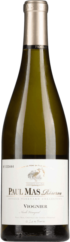 15,95 € Envio grátis | Vinho Branco Paul Mas Trocken — Seco Estate Wine — Vinho de Quinta Reserva Languedoque-Rossilhão França Viognier 75 cl