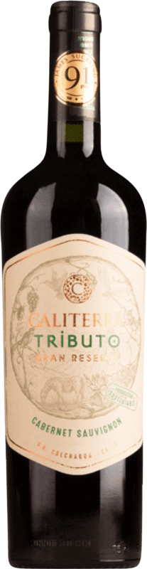 17,95 € Бесплатная доставка | Красное вино Viña Caliterra Tributo Trocken — Сухое Гран Резерва I.G. Valle de Colchagua Долина Колхагуа Чили Cabernet Sauvignon — Каберне Совиньон 75 cl