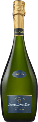 55,95 € 免费送货 | 白起泡酒 Nicolas Feuillatte Cuvée, 特别 A.O.C. Champagne 香槟酒 法国 75 cl