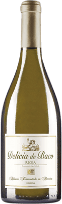 23,95 € Envio grátis | Vinho Branco Señorío de Villarrica Delicia de Baco Reserva D.O.Ca. Rioja La Rioja Espanha Viura, Malvasia, Chardonnay 75 cl