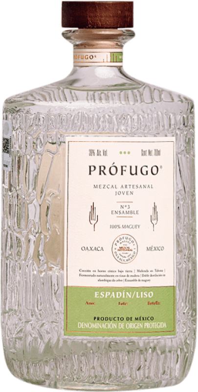 99,95 € Envío gratis | Mezcal Prófugo Liso Artesanal, Espadín México 70 cl