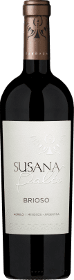 55,95 € 免费送货 | 红葡萄酒 Susana Balbo Brioso Signature — 典藏 I.G. Mendoza 门多萨 阿根廷 Cabernet Sauvignon — 赤霞珠, Cabernet Franc — 品丽珠, Malbec — 马尔贝克, Petit Verdot 75 cl