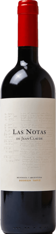 124,95 € Бесплатная доставка | Красное вино Tapiz Las Notas de Jean Claude I.G. Mendoza Мендоса Аргентина Merlot — Мерло, Cabernet Sauvignon — Каберне Совиньон, Cabernet Franc — Каберне Фран, Petit Verdot 75 cl