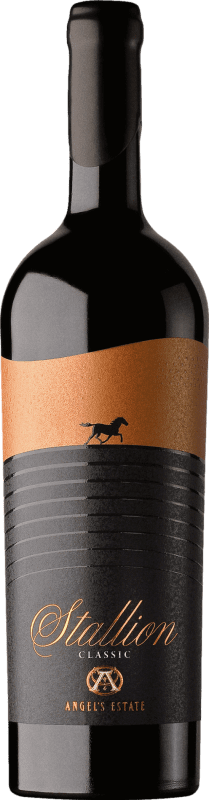 25,95 € 免费送货 | 红葡萄酒 Angel's Estate Stallion 经典 保加利亚 Merlot — 梅洛, Syrah — 西拉, Cabernet Sauvignon — 赤霞珠 75 cl