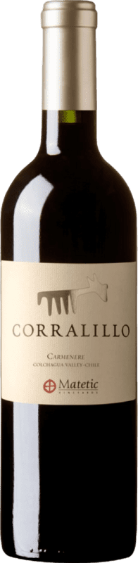 28,95 € 免费送货 | 红葡萄酒 Matetic Corralillo I.G. Valle de Colchagua 科尔查瓜谷 智利 Carmenère — 佳美娜 Organic — 有机 75 cl
