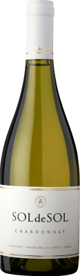 39,95 € Envío gratis | Vino Blanco Viña Aquitania Sol de Sol Chile Chardonnay 75 cl