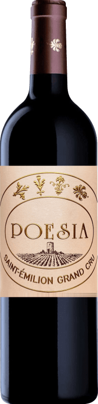 66,95 € 送料無料 | 赤ワイン Château Poesia A.O.C. Saint-Émilion ボルドー フランス Merlot — メルロー, Cabernet Franc — カベルネ・フラン 75 cl
