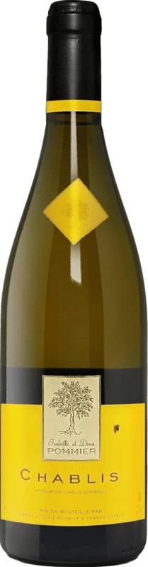 33,95 € Spedizione Gratuita | Vino Bianco Isabelle et Denis Pommier A.O.C. Chablis Borgogna Francia Chardonnay 75 cl