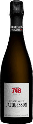 112,95 € 免费送货 | 白起泡酒 Jacquesson 748 Cuvée A.O.C. Champagne 香槟酒 法国 Pinot Noir — 黑皮诺, Chardonnay — 莎当妮, Pinot Meunier — 黑皮诺·莫尼耶 75 cl