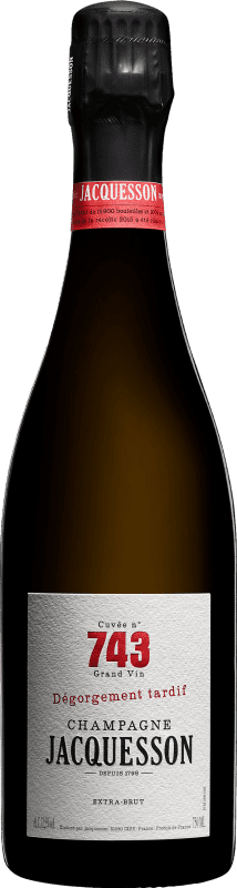 169,95 € 免费送货 | 白起泡酒 Jacquesson 743 Dégorgement Tardif Cuvée A.O.C. Champagne 香槟酒 法国 Pinot Noir — 黑皮诺, Chardonnay — 莎当妮 75 cl