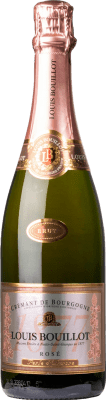 33,95 € Бесплатная доставка | Розовое игристое вино Louis Bouillot Perle d'Aurore Rosé — Розе A.O.C. Crémant de Bourgogne Бургундия Франция Pinot Noir — Пино Нуар, Gamay — Гаме, Chardonnay — Шардоне 75 cl