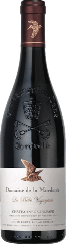69,95 € Spedizione Gratuita | Vino Rosso Domaine de La Mordorée La Dame Voyageuse A.O.C. Châteauneuf-du-Pape Rhône Francia Syrah, Garnacha — Grenache, Mourvèdre Organic — Bio 75 cl