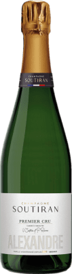 68,95 € 免费送货 | 白起泡酒 Soutiran Alexandre Brut — 起泡酒 干型 1er Premier Cru A.O.C. Champagne 香槟酒 法国 Pinot Noir — 黑皮诺, Chardonnay — 莎当妮, Pinot Meunier — 黑皮诺·莫尼耶 75 cl
