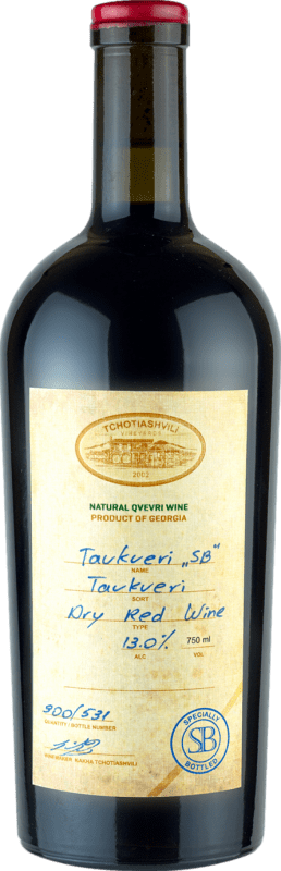 32,95 € 免费送货 | 红葡萄酒 Tchotiashvili I.G. Kakheti 卡赫季州 格鲁吉亚 Tavkveri Organic — 有机 75 cl
