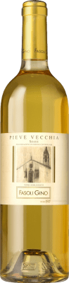 39,95 € Envío gratis | Vino Blanco Fasoli Gino Pieve Vecchia D.O.C. Soave Veneto Italia Garganega Organic — Ecológico 75 cl
