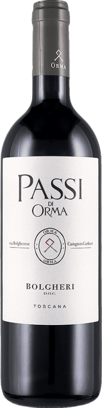47,95 € Kostenloser Versand | Rotwein Tenuta Sette Ponti Passi di Orma I.G.T. Toscana Toskana Italien Merlot, Cabernet Sauvignon, Cabernet Franc 75 cl