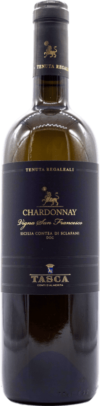52,95 € Envío gratis | Vino Blanco Tasca Conti d'Almerita Sicilia Tenuta Regaleali D.O.C. Contea di Sclafani Sicilia Italia Chardonnay 75 cl