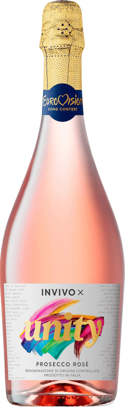 18,95 € Free Shipping | Rosé Sparkling Wine Invivo X Unity Rosé D.O.C. Prosecco Veneto Italy Pinot Noir, Glera 75 cl