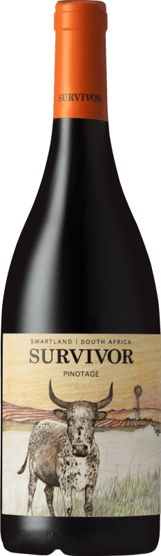 18,95 € 送料無料 | 赤ワイン Survivor W.O. Swartland スワートランド 南アフリカ Pinotage — ピノタージュ Organic — 有機 75 cl