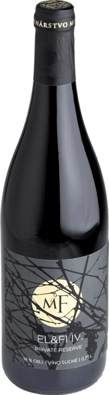 29,95 € Envio grátis | Vinho Tinto Miro Fondrk EL & FI IV Coleção Privada Reserva I.G. Moravia Moravia Eslováquia Merlot, Cabernet Sauvignon, Cabernet Franc 75 cl