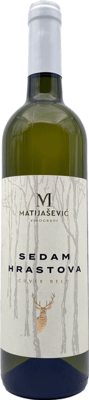 13,95 € Envío gratis | Vino Blanco Matijasevic Sedam Hrastova Serbia Pinot Blanco, Sauvignon 75 cl