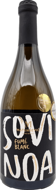 106,95 € Envio grátis | Vinho Branco Matijasevic SoviNoa Fumé Sérvia Sauvignon 75 cl